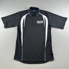 Buell American Motorcycles Racing Mechanic Polo Shirt Men's Medium Blue Black