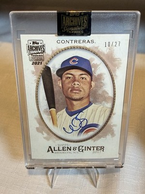 Willson Contreras Auto /27 2021 Topps Allen & Ginter Archive Signature Series