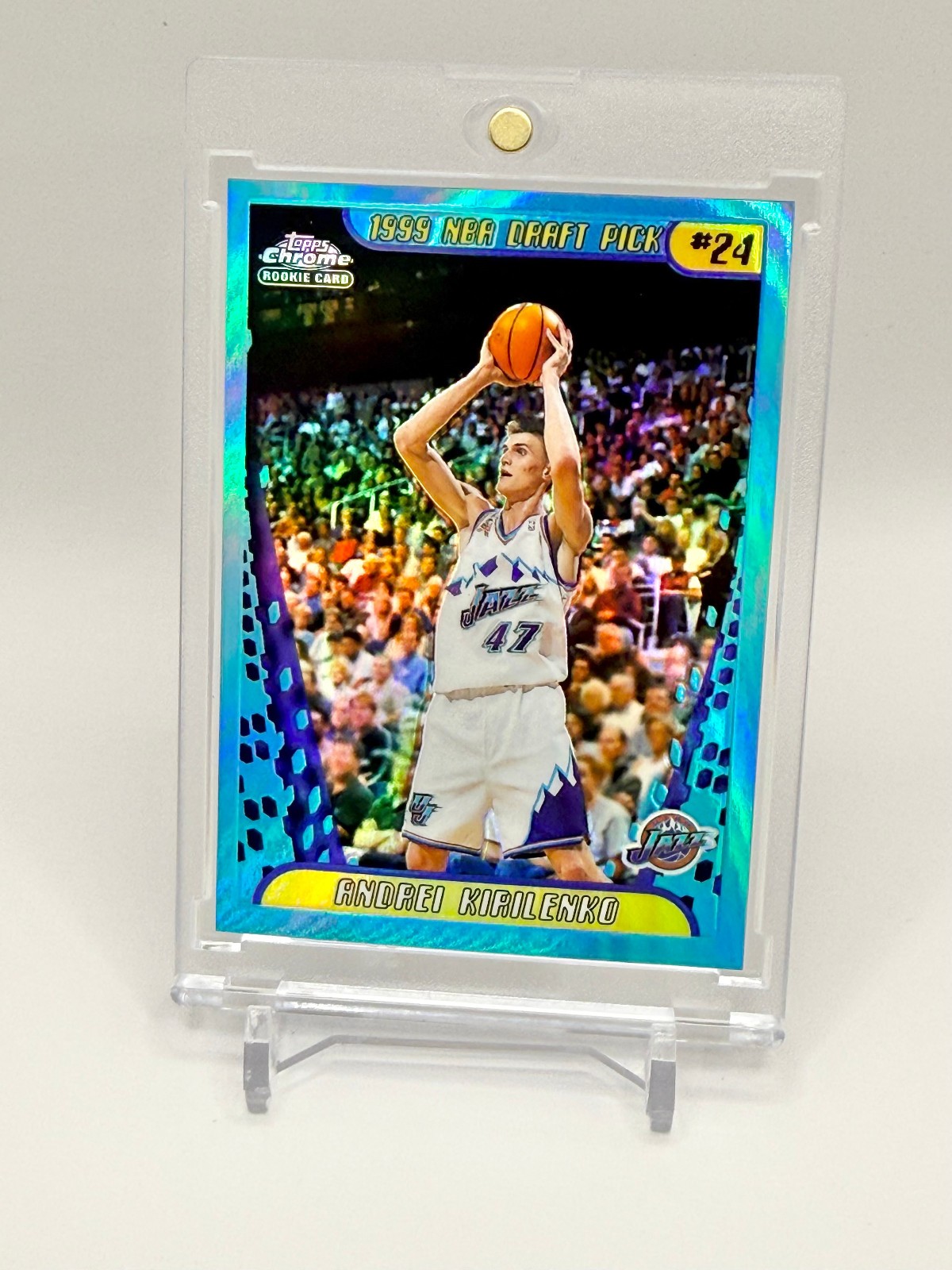2001-02 Topps Chrome Refractor Andrei Kirilenko Rookie RC #161