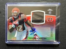 2012 Topps Chrome NFL Rookie Patch Auto RPA - Mohamed Sanu RC /50