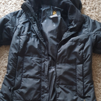 Jack Wolfskin Damen Steppjacke Stormlock Active Schwarz Gr. 40 lang, RV