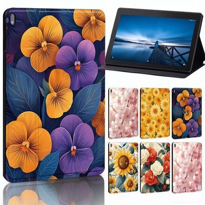 Für Lenovo E10/M10/M7/M8/M9/Xiaoxin 11'' Lebendige Sonnenblumen Kunst Leder Cover Case
