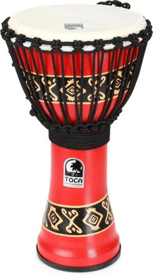 Toca Percussion Freestyle Rope-tuned Djembe - Bali Red