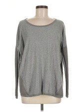 DKNY Jeans Women Gray Pullover Sweater M