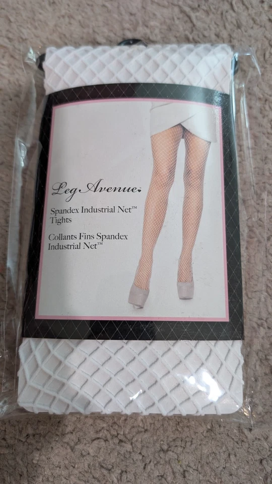 Lote Leg Avenue Guantes Blancos Satén Red Spandex Muslos Altos y Medias Nuevo Sexy Foto 2 de 4