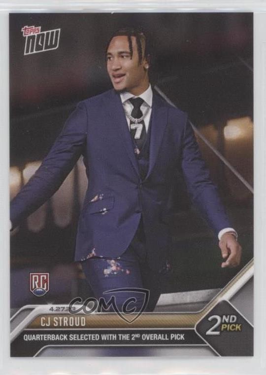2023 Topps Now Draft /2710 CJ Stroud #D-2 Rookie RC
