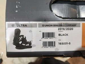 Union Ultra Snowboard Bindings-Large-Black Camo 2019/2020 Brand New Never Used 