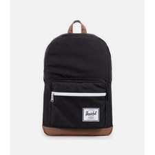 Zaino Herschel Supply Co PopQuiz nero marrone fondo ecopelle manica per laptop