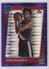 2021-22 Panini Donruss Optic Rated Greg Brown III #195 Rookie RC 0ij1