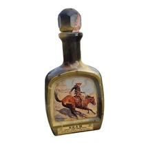 Vintage Decanter Jim Beam's Choice Frederic Remington 1979 COWBOY SERIES Empty