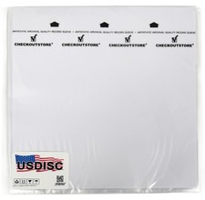 USDISC Record Inner Sleeves 10", 78 RPM, HDPE, Square Corners Clear Lot