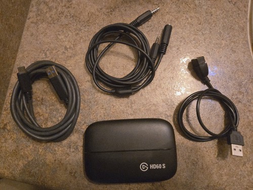 Elgato HD60 S Capture Card w/ USB & Controller Cable – Tested Working