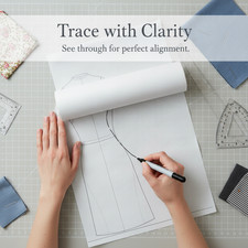 Paper Roll for Sewing Patterns, Semi-Transparent 45 GSM, for Textile Work