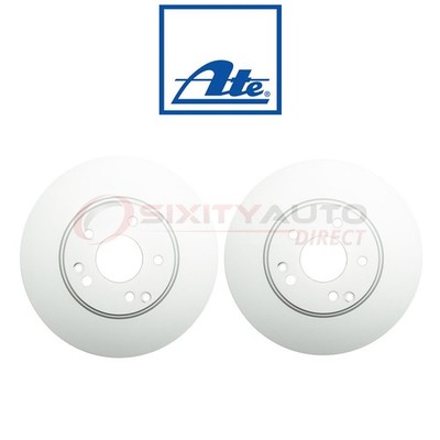 2 pc ATE Front Disc Brake Rotor for 1998-1999 Mercedes-Benz E300 - Braking lr