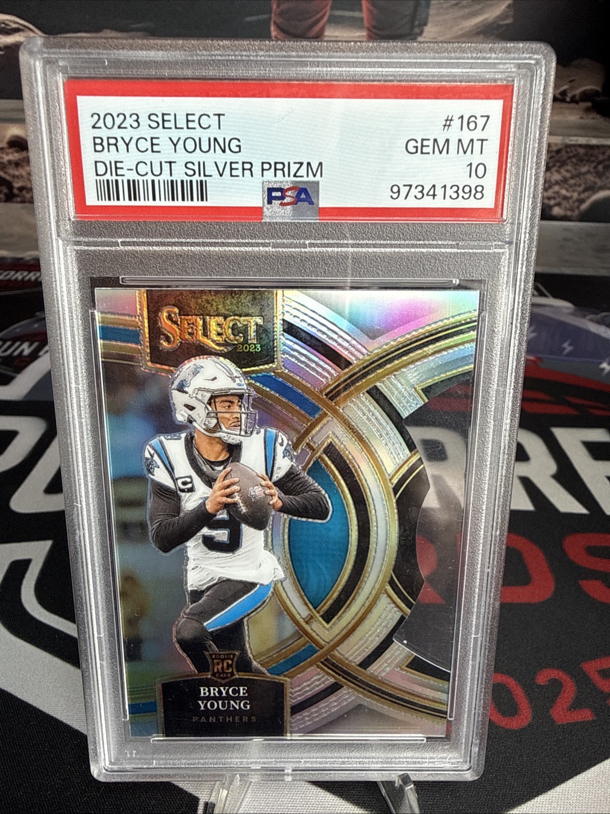Bryce Young Panini Select #167 Silver Die Cut