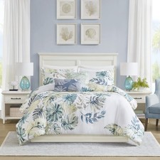 100 Cotton Duvet Cover, Coastal, Beach Cottage Design, All Season, Breathabl...