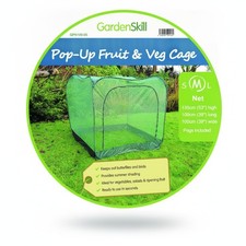 Pop Up Fruit Cage Grow-House Garden Net Protect Bird Mesh Cloche 1m x 1m x 1.35m