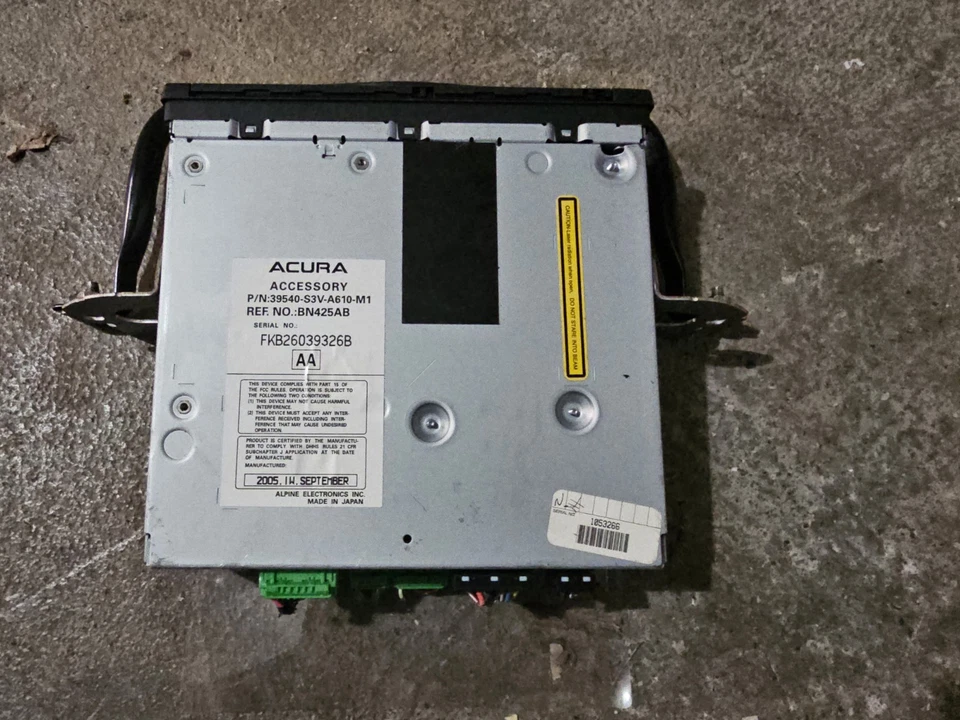 2005 2006 ACURA MDX OEM NAVIGATION DVD GPS DRIVE PLAYER 39540-S3V-A610-M1 OEM - Image 2 of 4