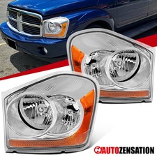 Fit 2004-2006 Dodge Durango Headlights Headlamps Replacement Leftright 04 05 06
