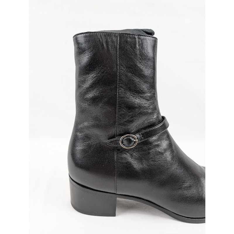 Stivali Saint Laurent Paris Vlad 45 con cerniera neri nuovi con etichette 43