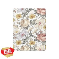 CHUROUSY Boho Wildflower Crib Sheets Beige 39x27