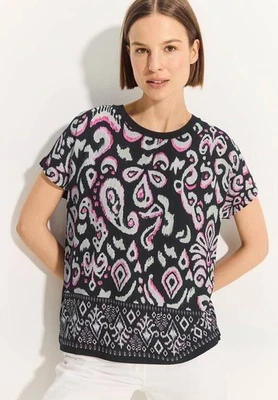 CECIL Shirt mit Ornament Print in der Farbe schwarz - Bild 1 von 4