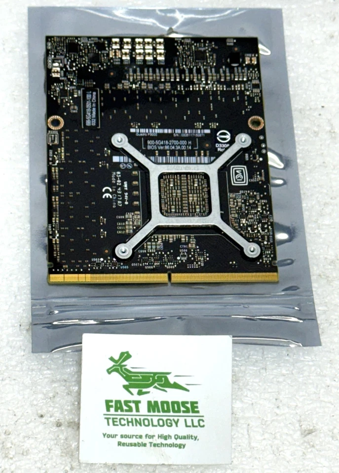 NVIDIA Quadro P3000 N17E-Q1-A1 6GB GDDR5 Lenovo P71 - Image 3 of 4