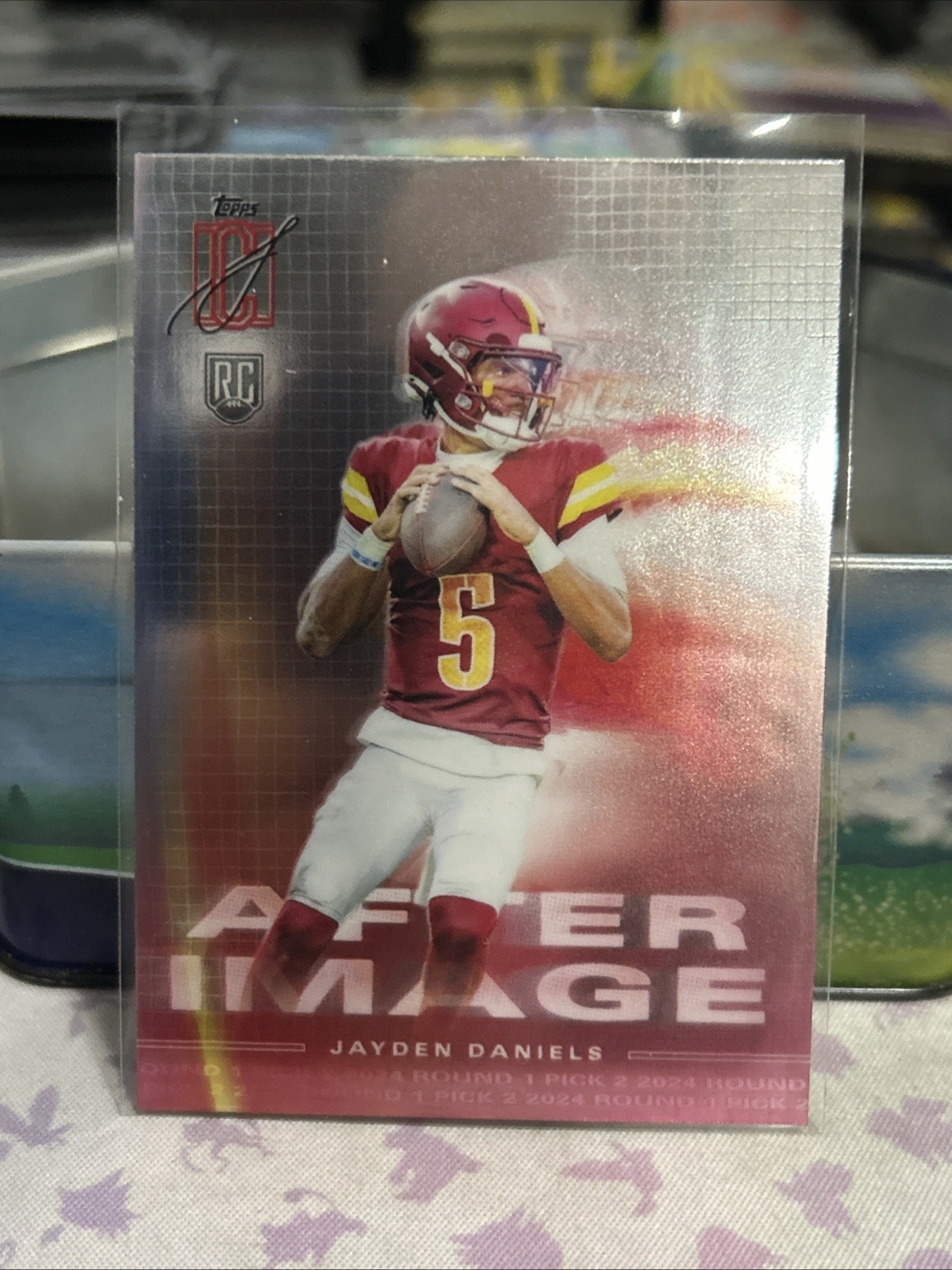 Jayden Daniels 2024 Topps Signature Class After Image Rookie Card #AI-7