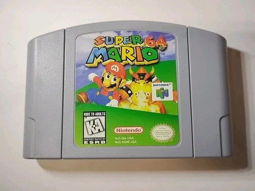 Super Mario 64 (Nintendo 64, 1996) - Authentic, Tested, Working Cart