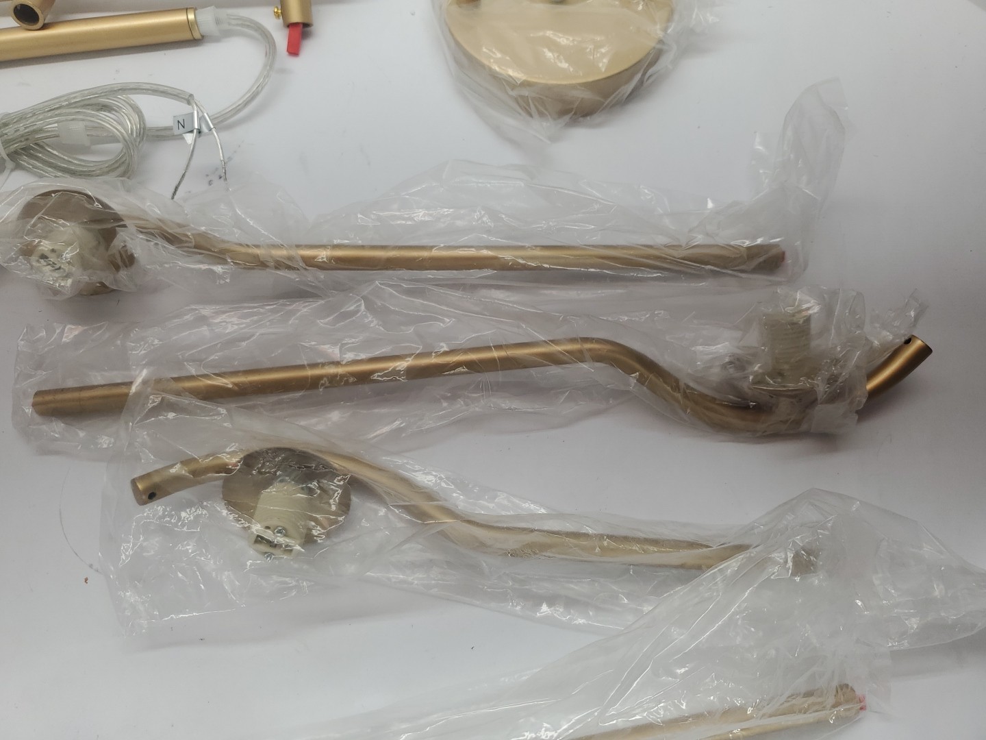 4 Lights Modern Gold Sputnik Chandelier, L31 '' Large Mid Century Long