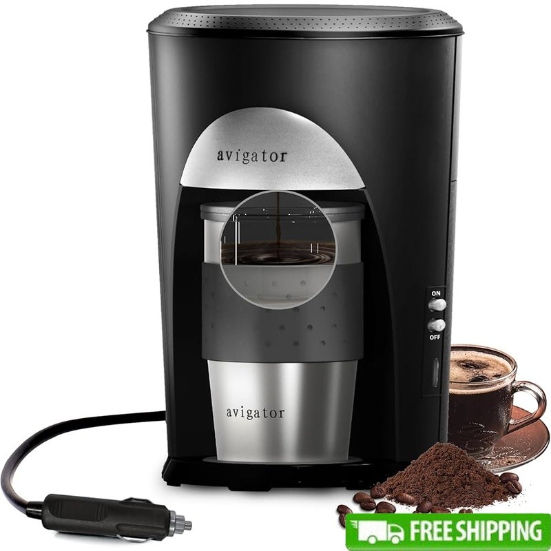 Auto Shut-off Travel Mug Single Serve Brew 300ml New
