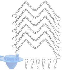 6 Pack Toilet Chain Replacement, 10 Inch Adjustable Toilet Flapper Chain with...
