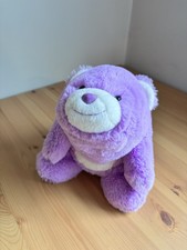 Gund Snuffles Teddy Bear Lavender Purple White Chunky Bear Cute 10    