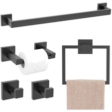 Stainless Steel 5-Piece Bath Accessory Kit