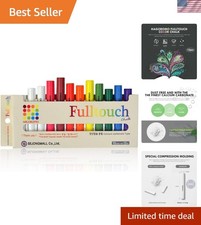 Fulltouch Color Chalk - Non-Toxic 12 Pcs/10 Color Mix 1 Box, Dustless Washa...