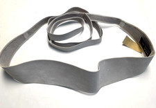 114 New ADA Collection 100 LEATHER Wrap Belt Women's O/S ONE SIZE Cement Gray