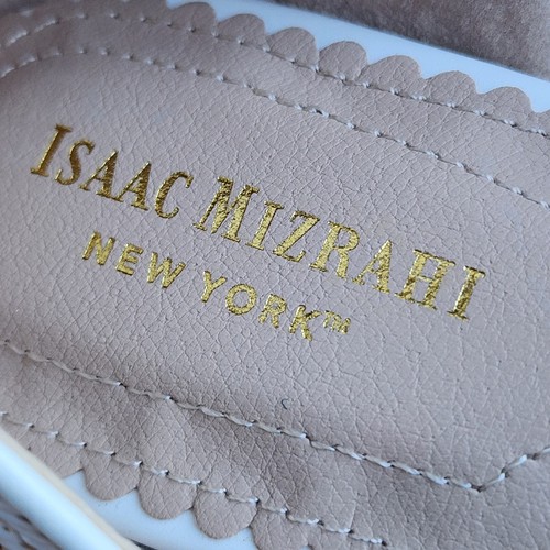 Isaac Mizrahi Nueva York Blanco y Dorado Tejido Texturizado D’orsay Pisos Talla 9.5 Primavera - Imagen 10 de 12