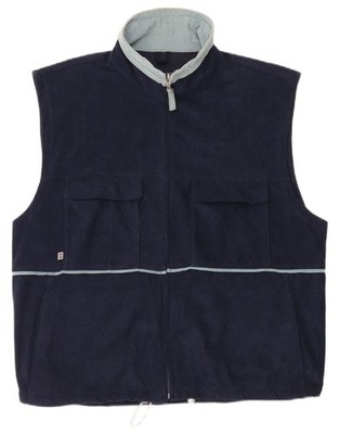 MC Kee's Herren Weste UK 42 XL Navy Blau Polyester CN01