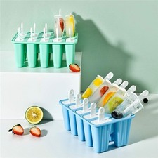 Silicone Ice Pop Mould 6/10 Cavity BPA Free Reusable Popsicle Maker Tray