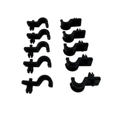 Brake Fuel Line Clip, Set of 10, New.  IH Scout / Ford Bronco / Truck / Etc.