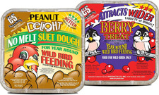 Suet Variety Value Pack, Peanut Delight Dough  Berry Treat, Wild Bird Food, Yea