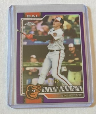 2026 Topps Chrome - Gunnar Henderson /75 Purple Refractor #153