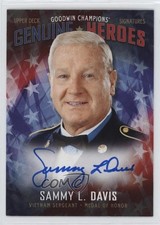 2019 Goodwin Champions Genuine Heroes Signatures Sammy L Davis #GH-SD Auto 6fs