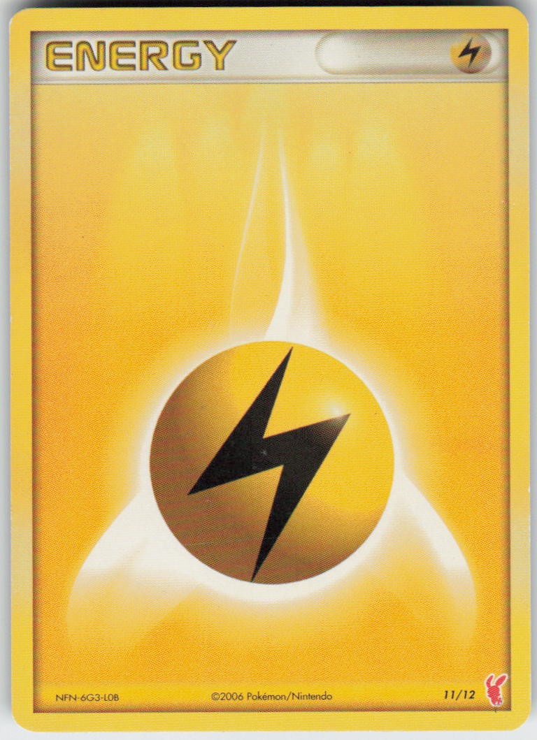 Lightning Energy 11/12 EX Trainer Kit 2 Plusle Pokemon Heavily Played