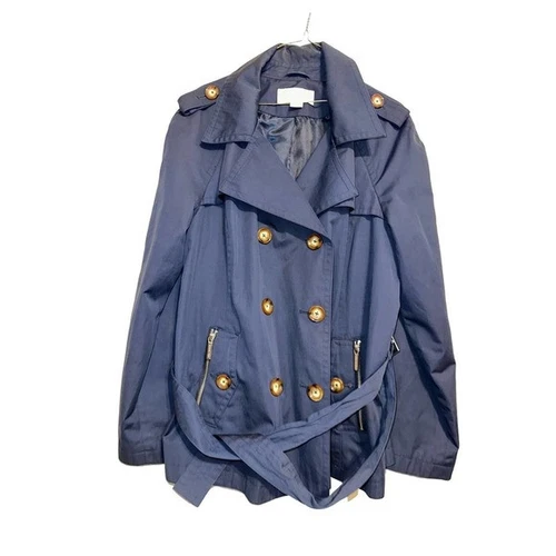 Cappotto nylon blu navy Michael Kors taglia XL
