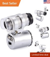Handheld Microscope with 60X Zoom  LED Illumination - Ideal for STEM Learning