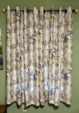 Achim 2 Panels Tranquil Lined Blackout Grommet Window Curtains 50  Wide 63  Long