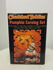 Cherished Teddies Pumpkin Carving Set w/ Box EXCELLENT