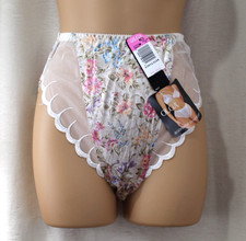 Vintage NWT OLGA BodySatin Stretch Hi Leg Panties Size M 20-30" Waist