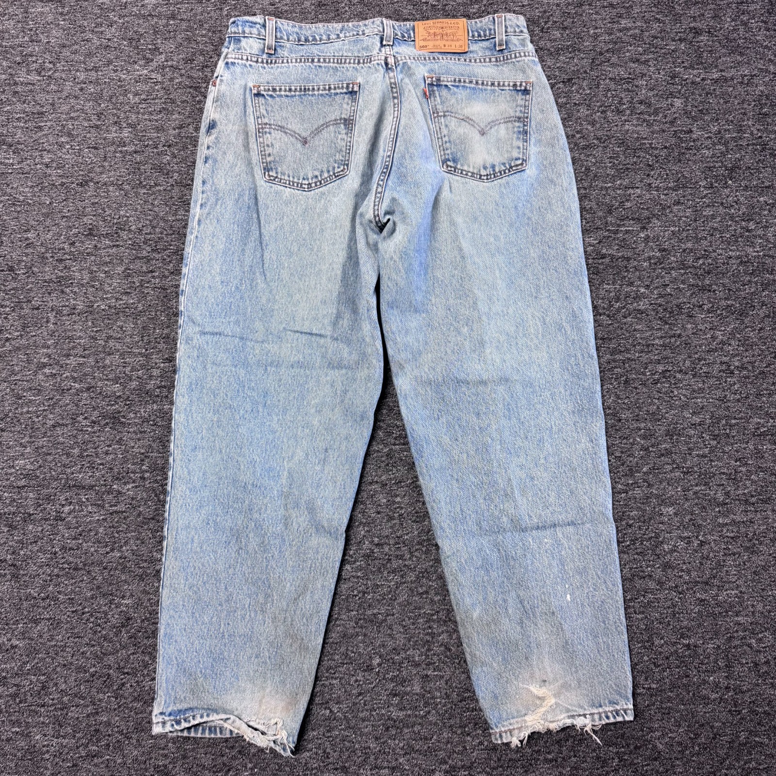 Vintage 90s Levi Strauss 560 Loose Fit Tapered Leg Baggy Denim Jeans 38x30 Blue